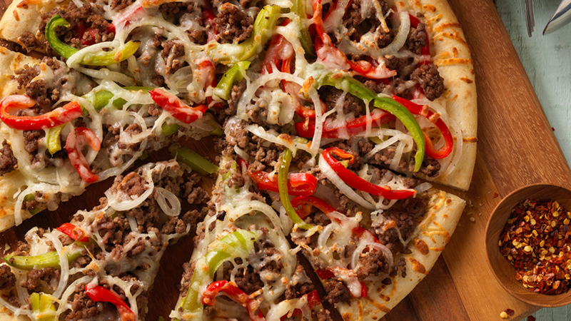 Beef & Pepper Pizza