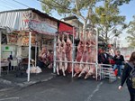 Meat carcasses in Mexico City