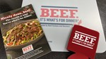Beef passport koozie cookbook cutting board