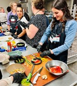 Nutrition Adventure Attendees prepare a meal